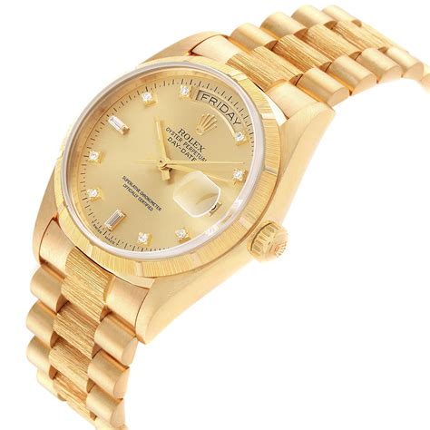 rolex 18k yellow gold day-date president 18078 36mm|bob's rolex president 18078.